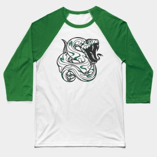 silver and emerald serpent house of ambition, lines Baseball T-Shirt